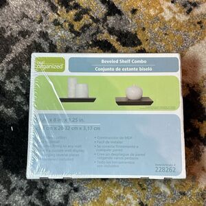 Real Organized Beveled Shelf Combo Dark Brown 10x8x1.25 in Item # 228262